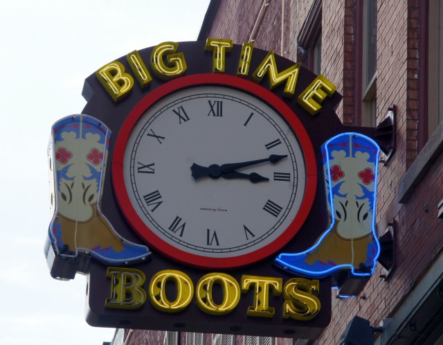 Boots and music on Broadway, Nashville