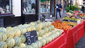 Melons at the market