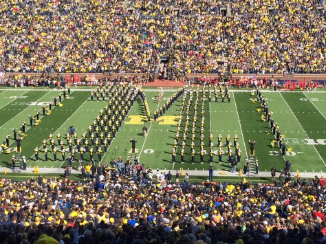 The University of Michigan Marching Band.