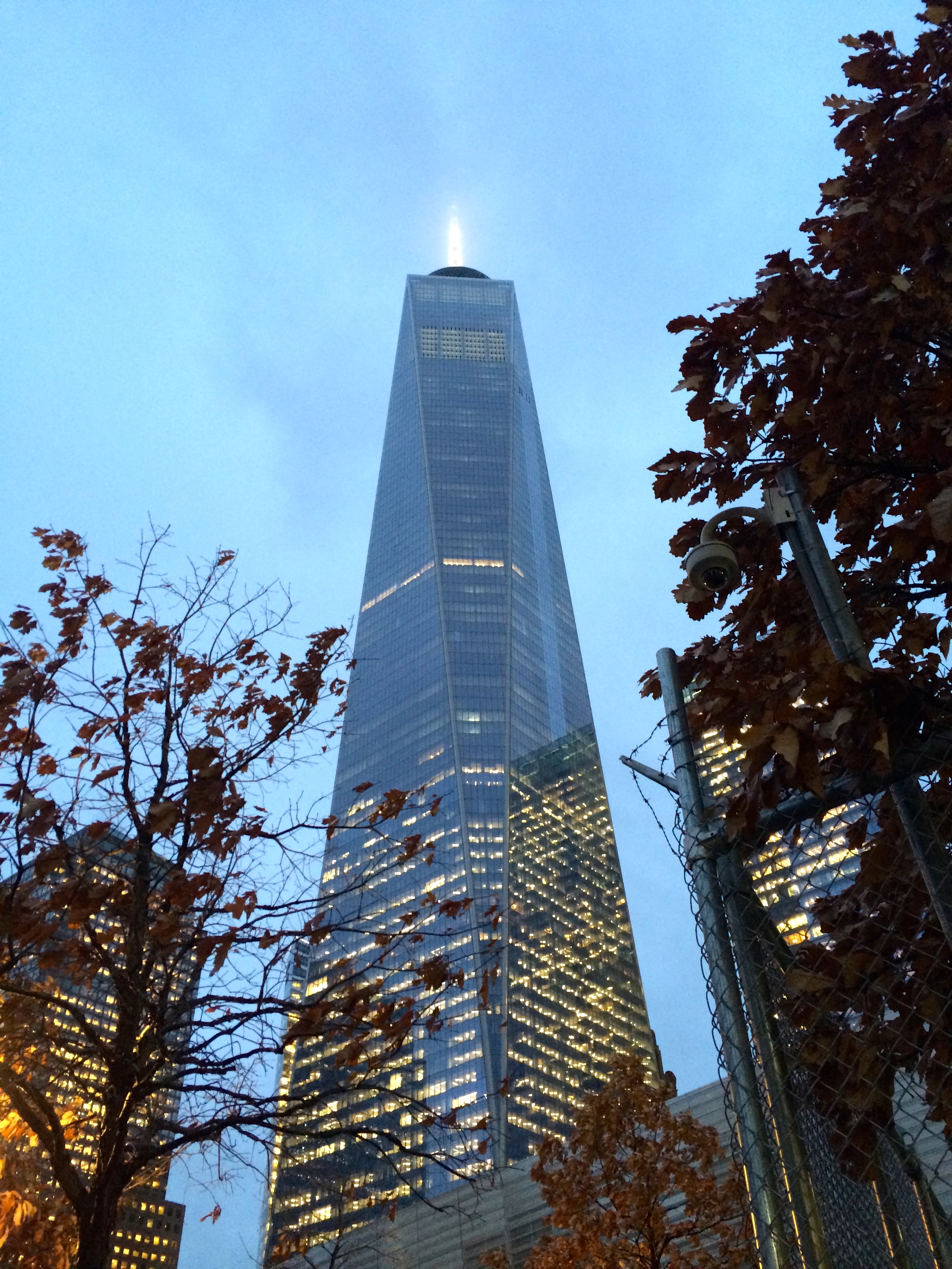 The new One World Trade Center rises over lower Manhattan.