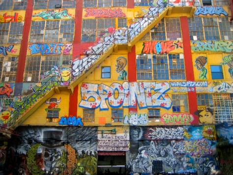 The ultimate in self-expression: Graffiti in the Five Points section of New York City. 